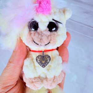 маленький единорог вязаная игрушка